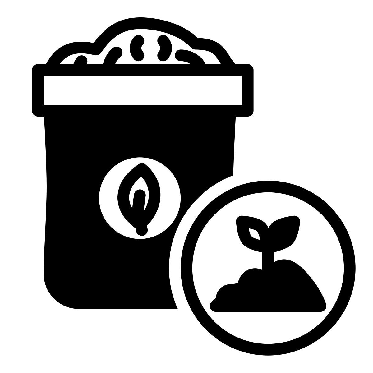 composting bin icon