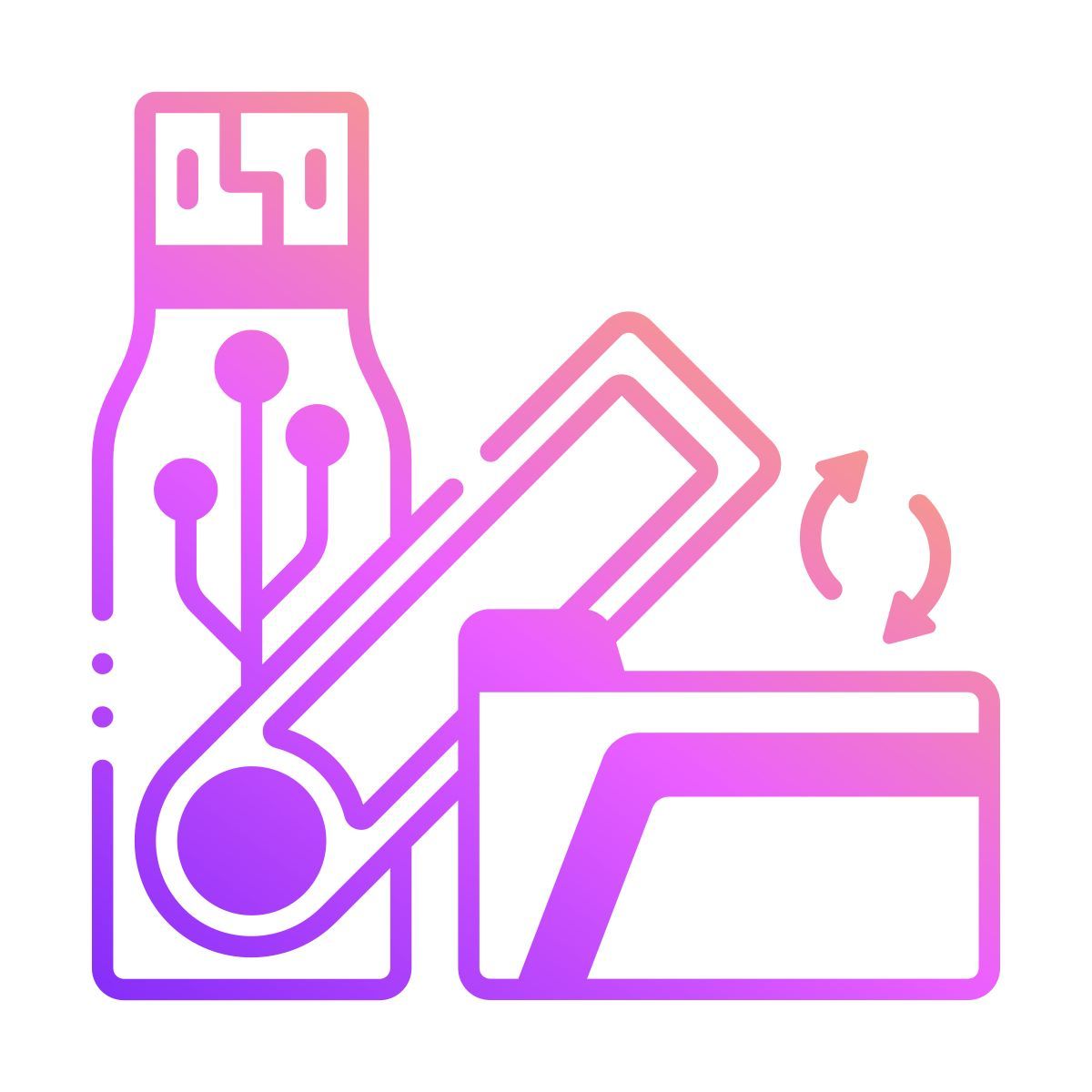 dossier de clé USB icon