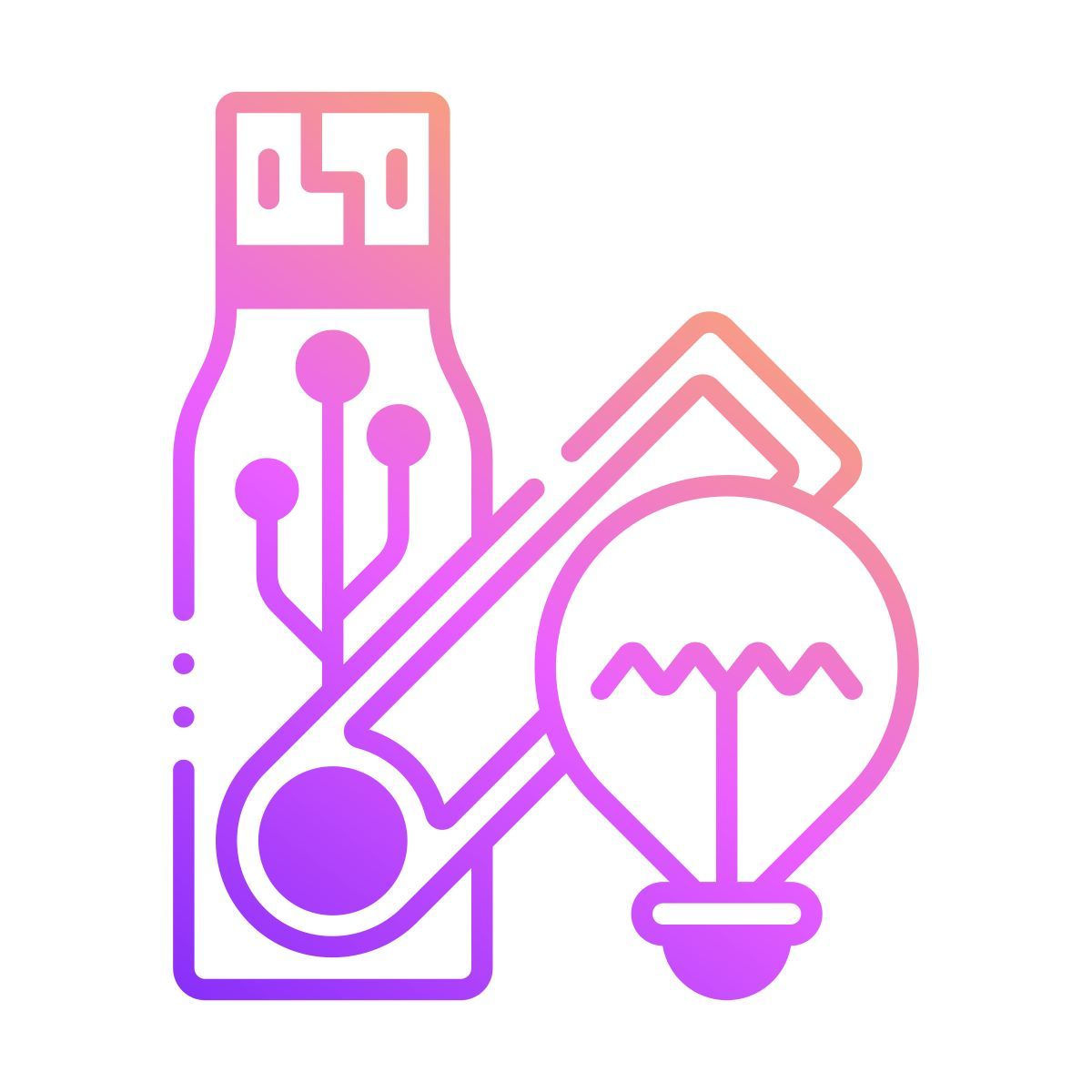 usb flash drive innovation icon