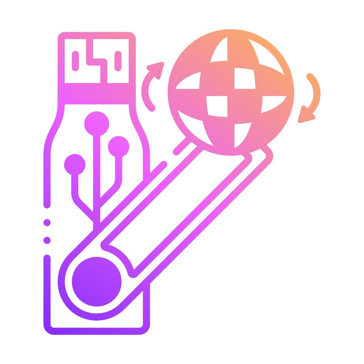 usb flash drive web icon
