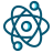 external atom-science-blue-line-nixx-design icon