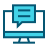 external chat-computer-blue-line-nixx-design icon