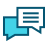 external chat-finance-blue-line-nixx-design icon