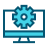 external setting-computer-blue-line-nixx-design icon