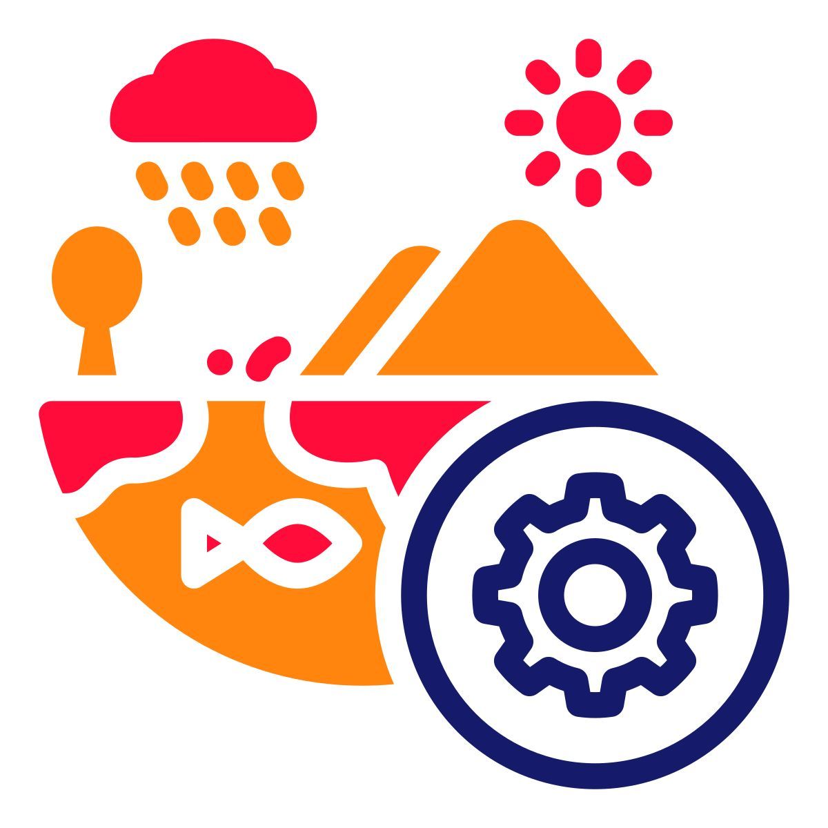 external ecosystem nature blue red orange febrian hidayat icon