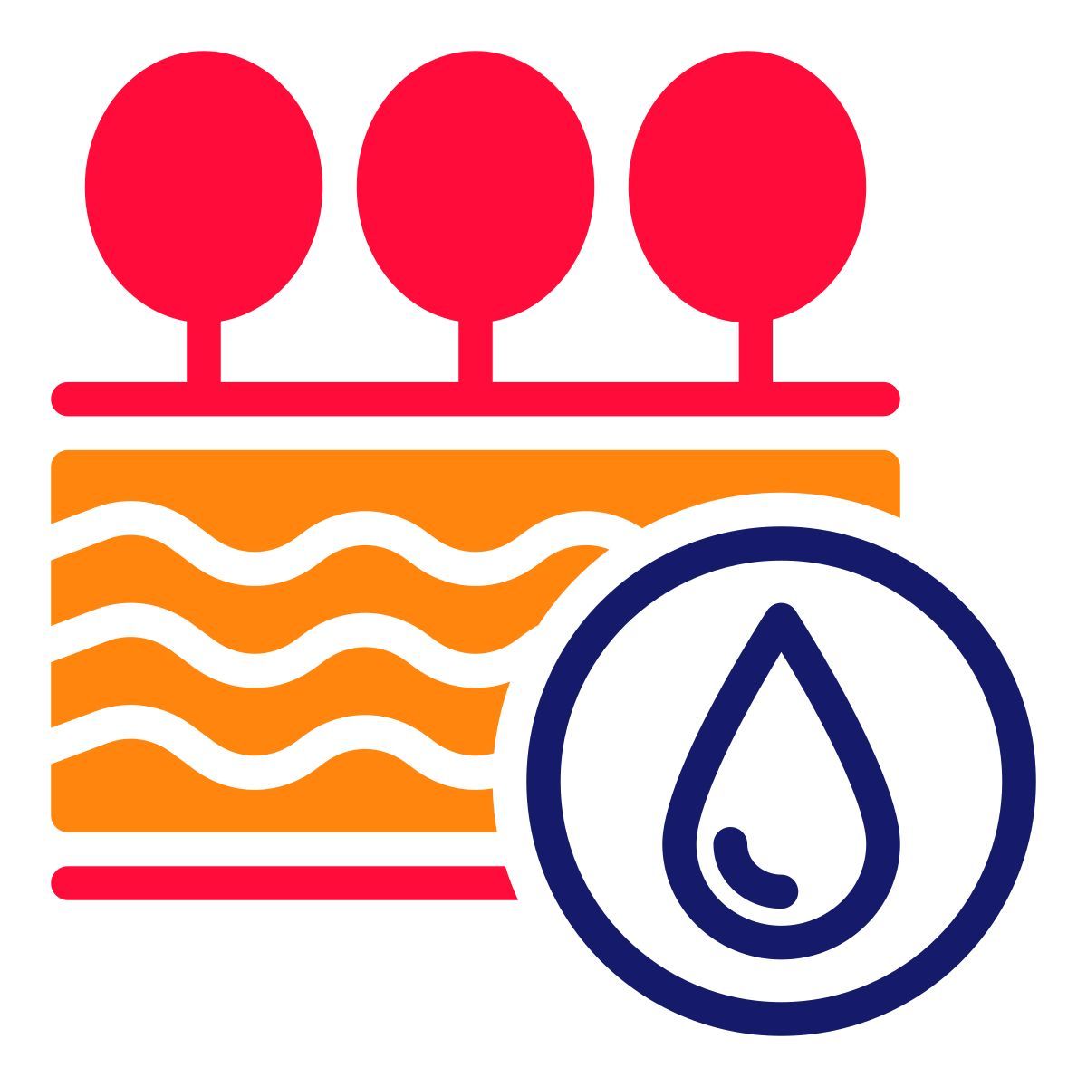 forest stream icon