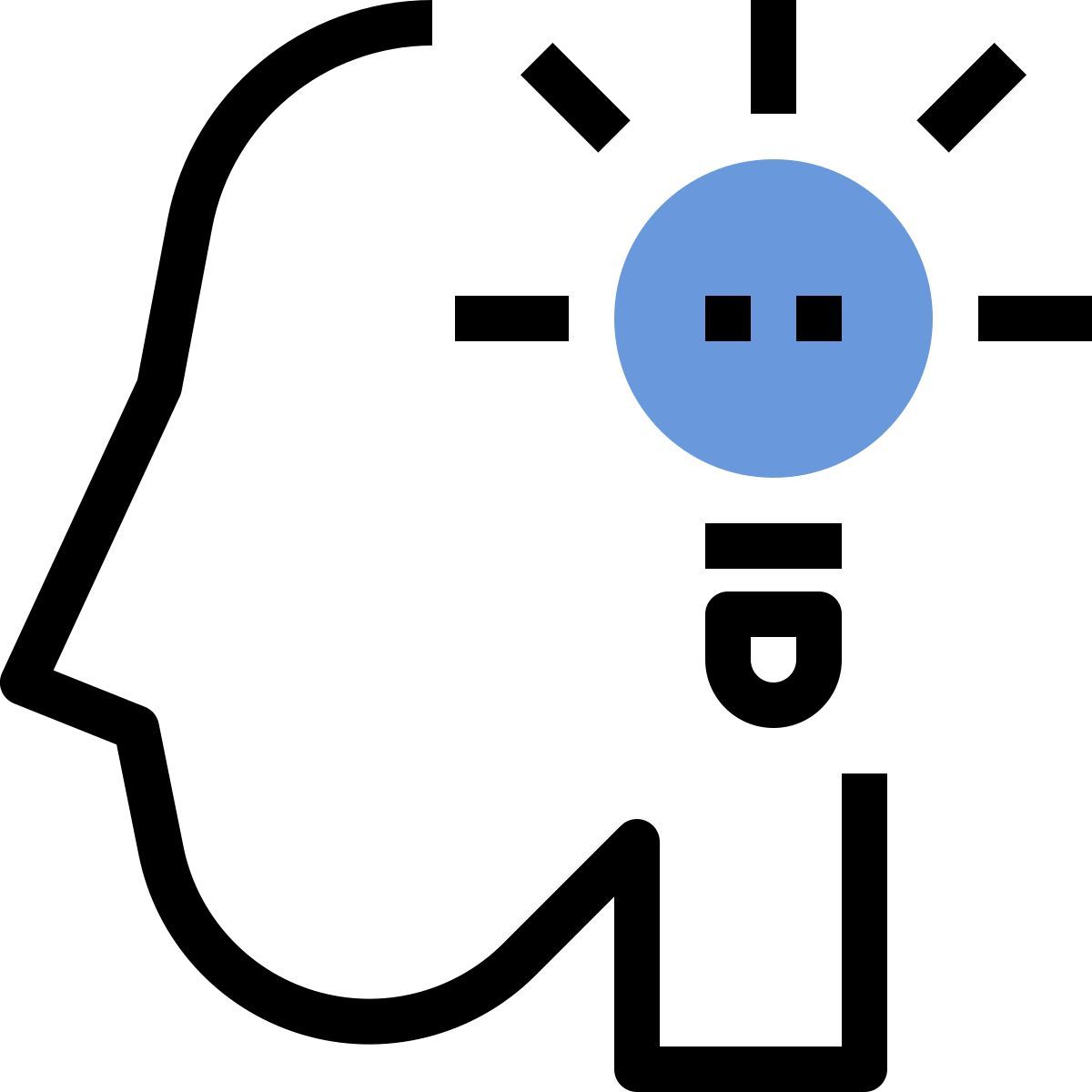 bombilla externa educación aprendizaje blue vinzence studio 2 icon