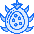 external dragonfruit-fruit-blue-wire-blue-wire-juicy-fish icon