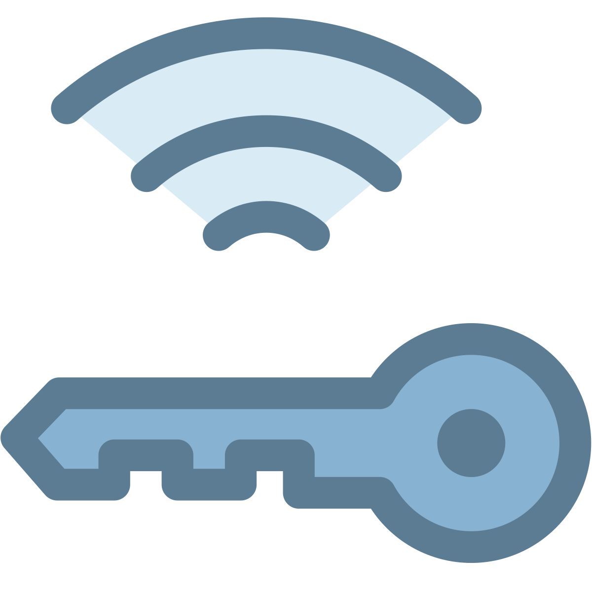 key battery low icon