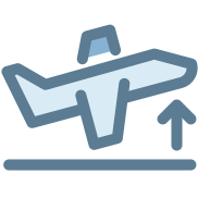 external airplane-travel-bluetone-bluetone-bomsymbols- icon