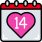 external calendar-valentines-love-bright-fill-bright-fill-juicy-fish icon