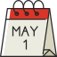 external calendar-labour-day-bzzricon-color-omission-bzzricon-color-omission-bzzricon-studio icon