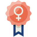 external badge-womens-day-bzzricon-flat-bzzricon-flat-bzzricon-studio icon