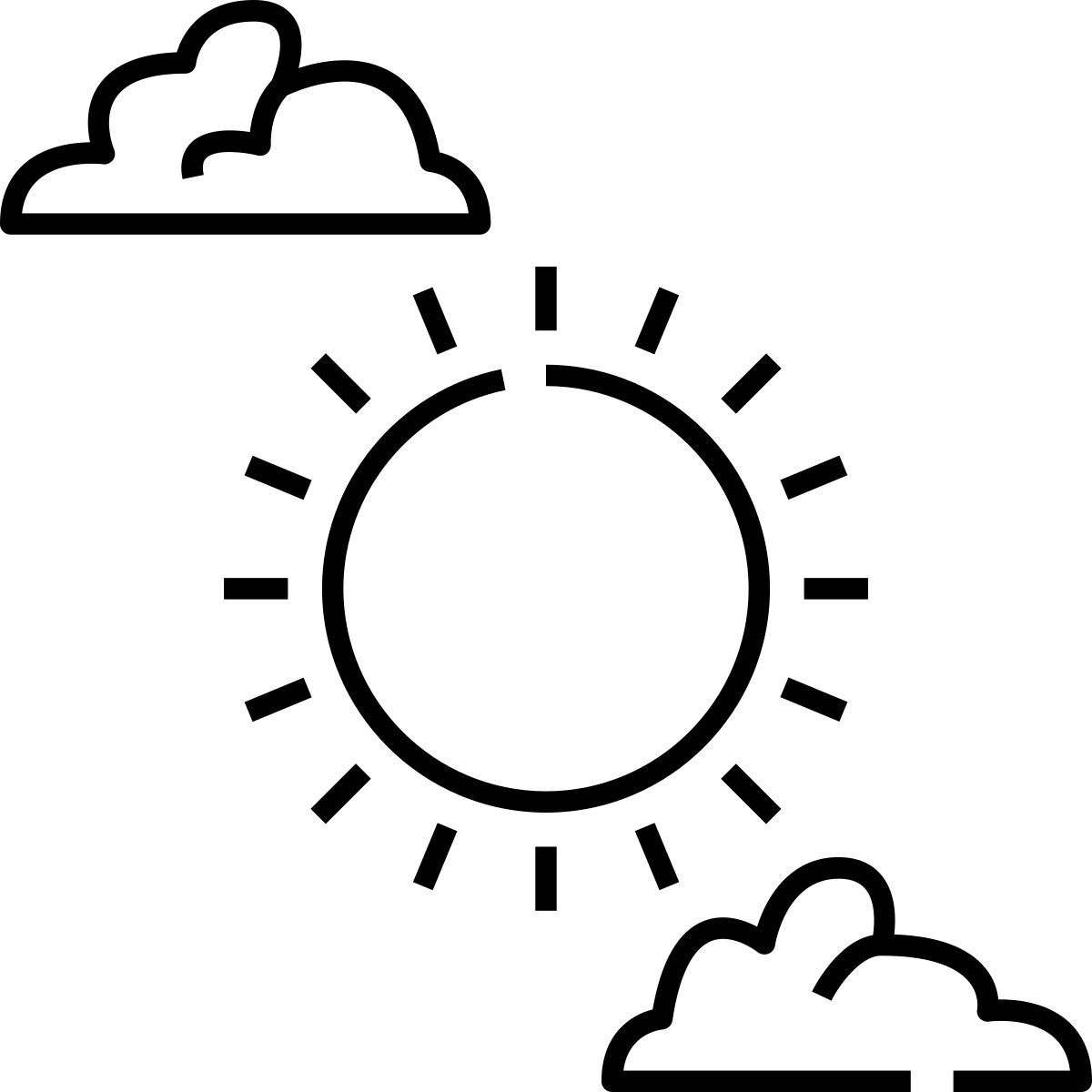 dia nublado icon