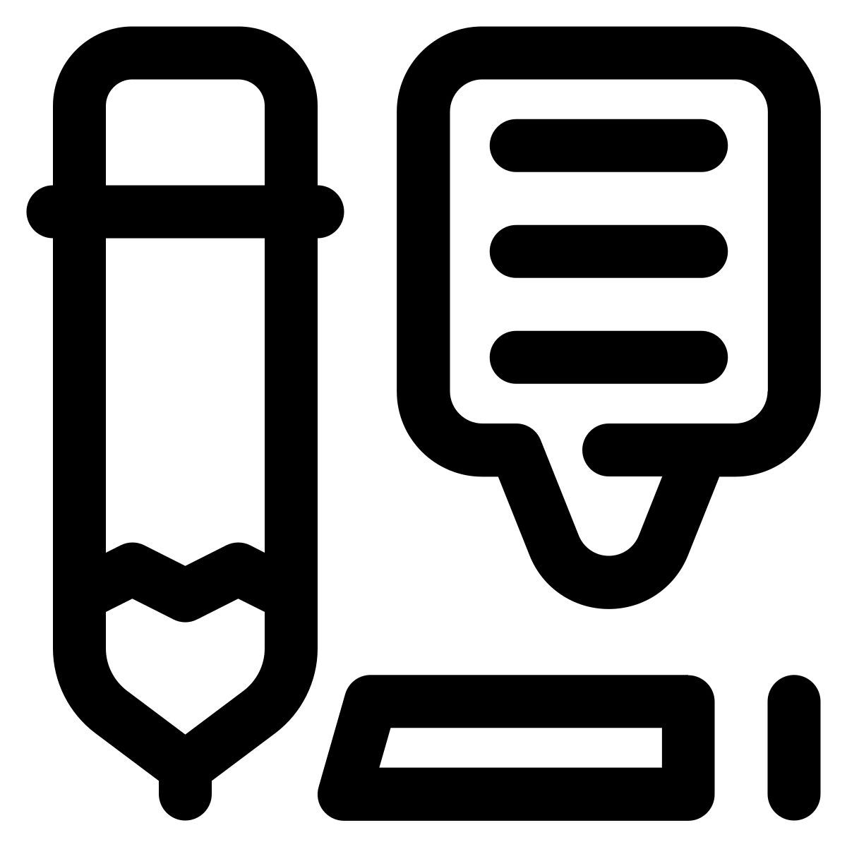 icône content writing