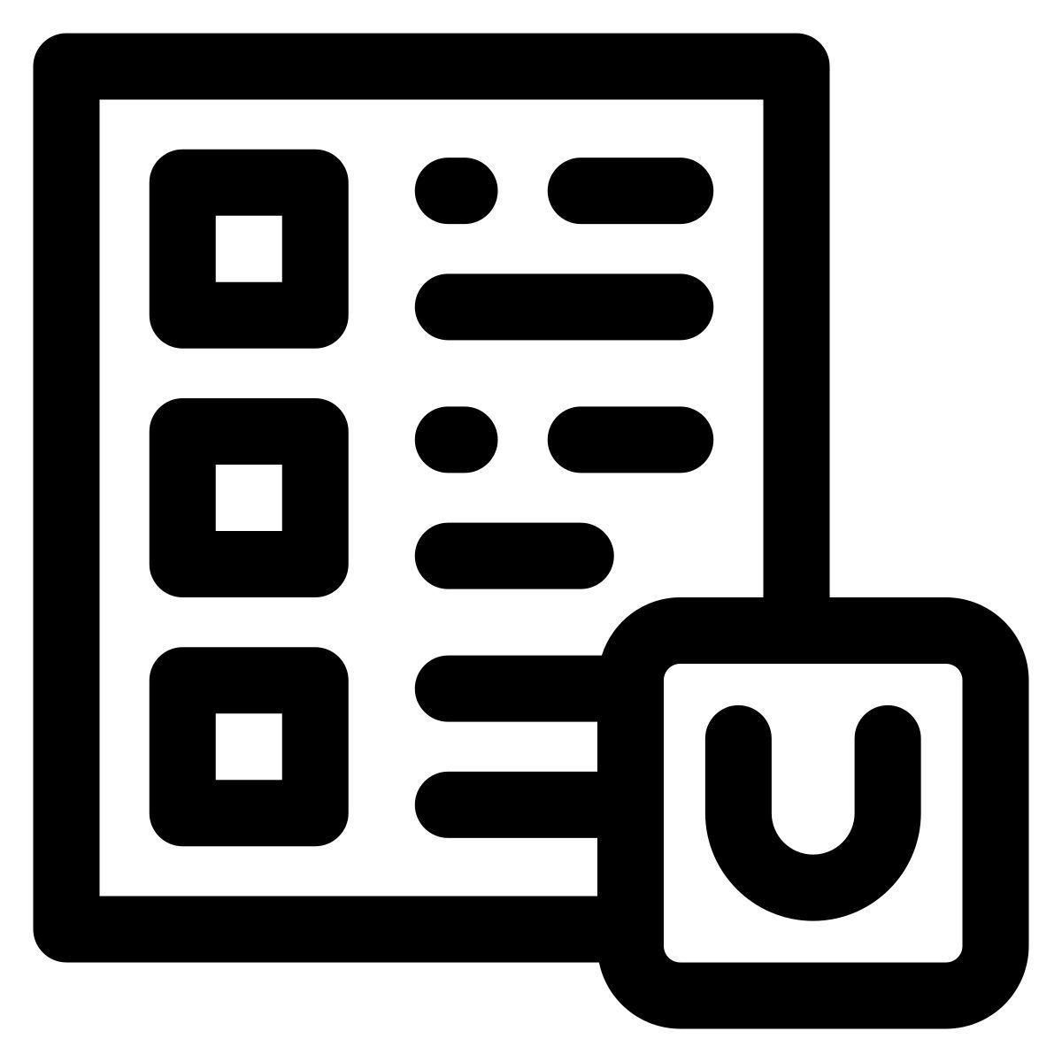icône shopping list
