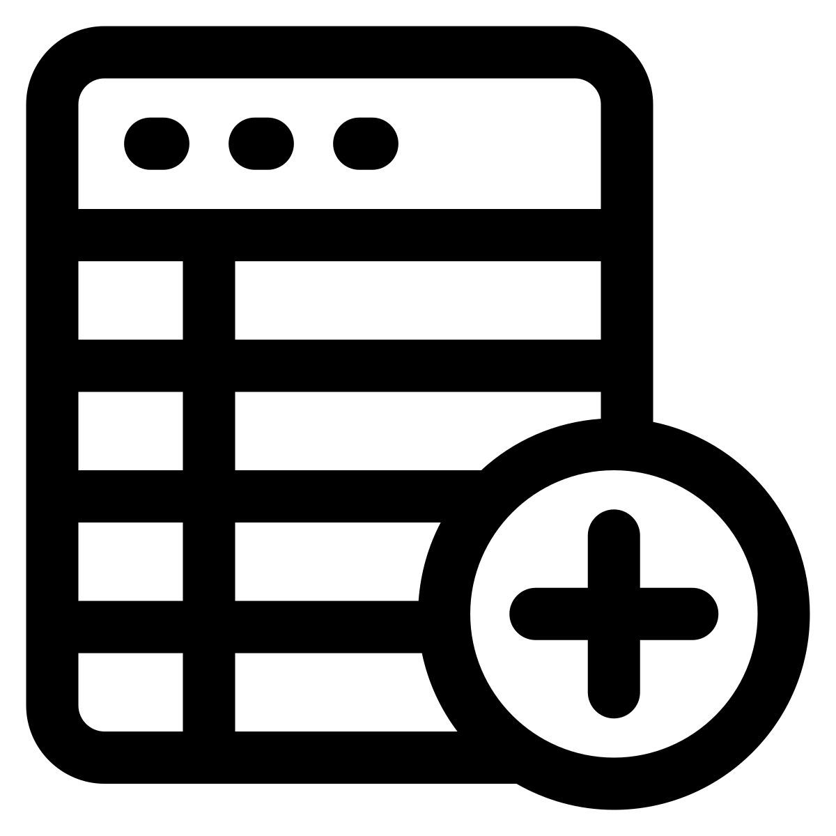 data table Icon