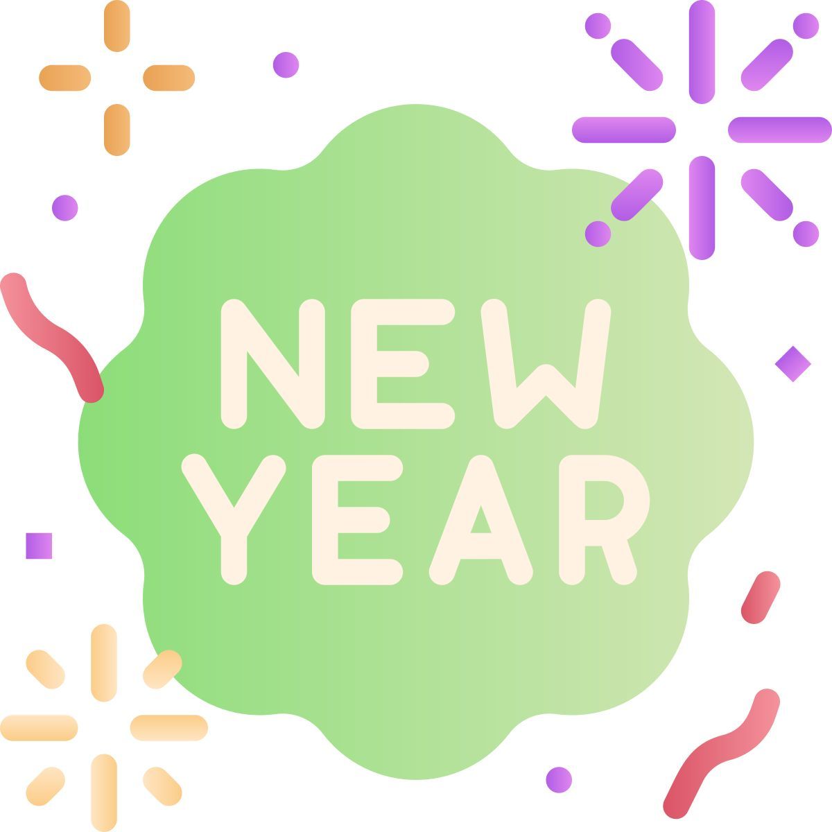 nouvelle année icon