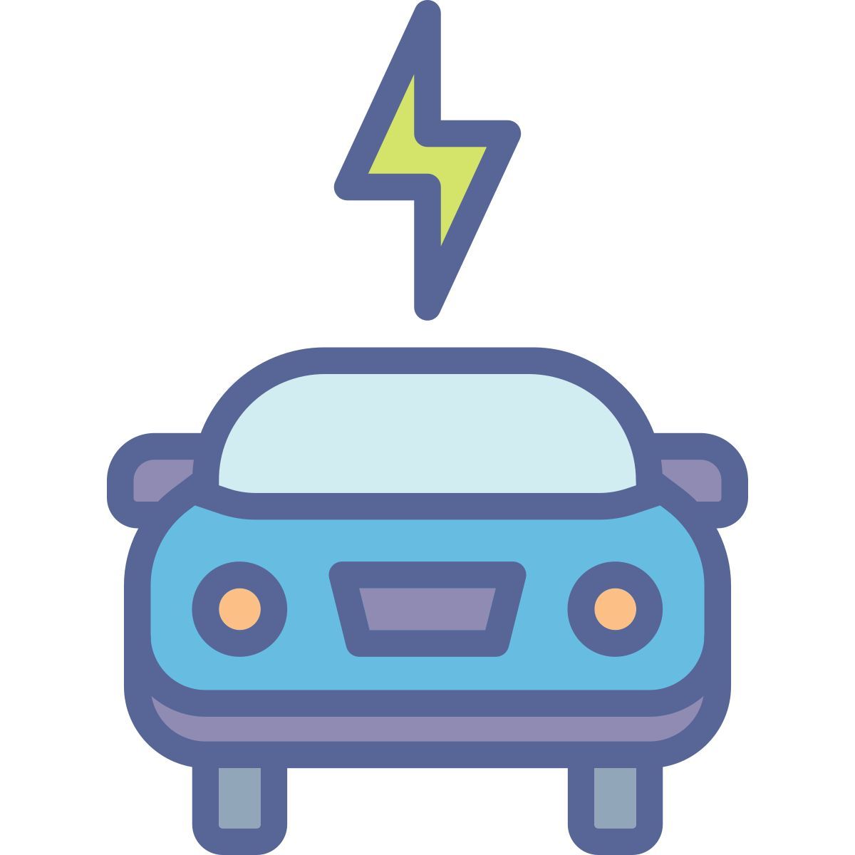 electric car icon
