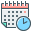 external calendar-business-and-finance-coco-line-kalash icon