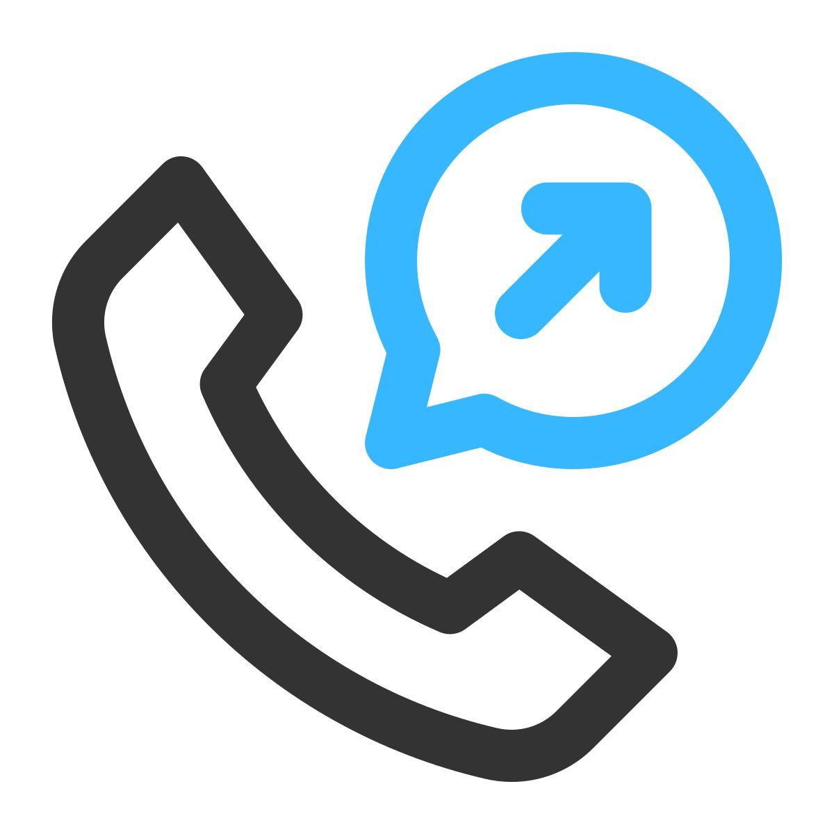 outgoing call icon