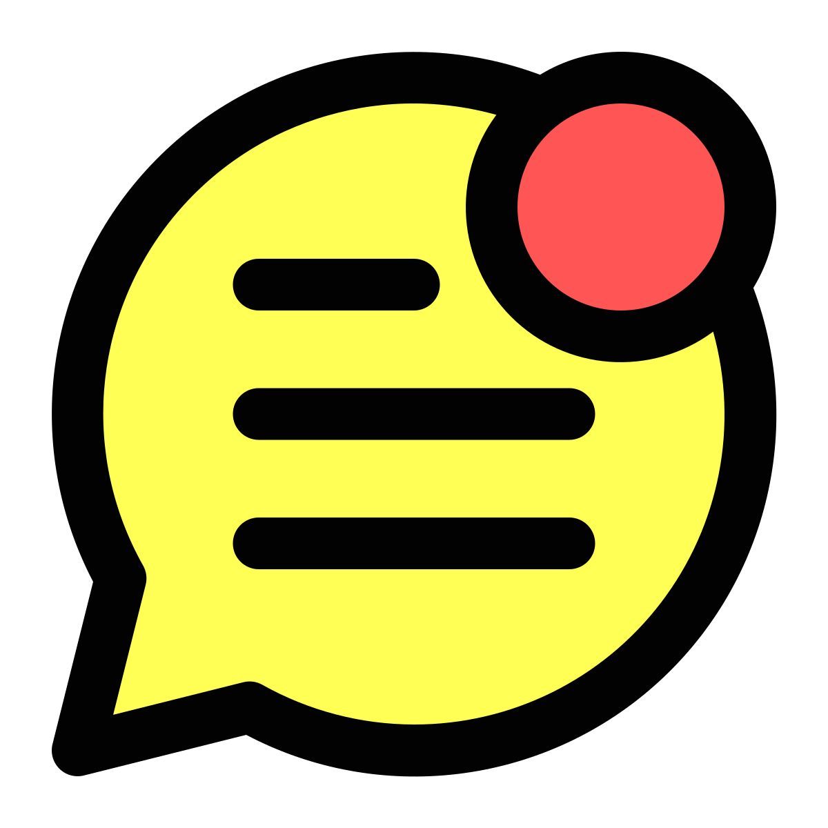 chat notification icon
