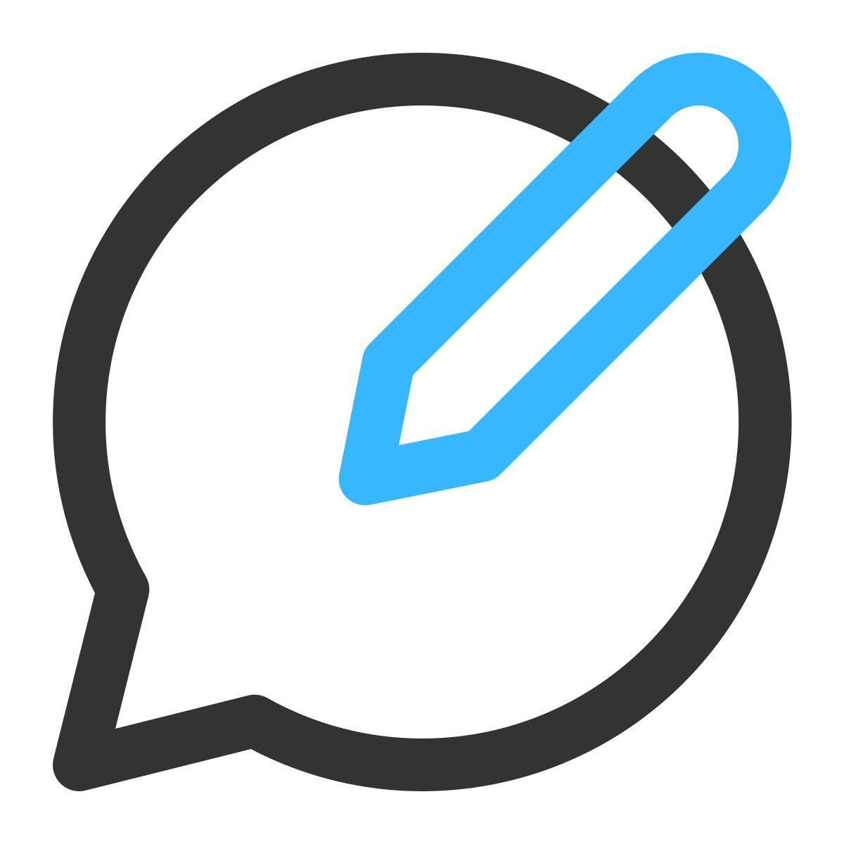 chat bearbeiten icon