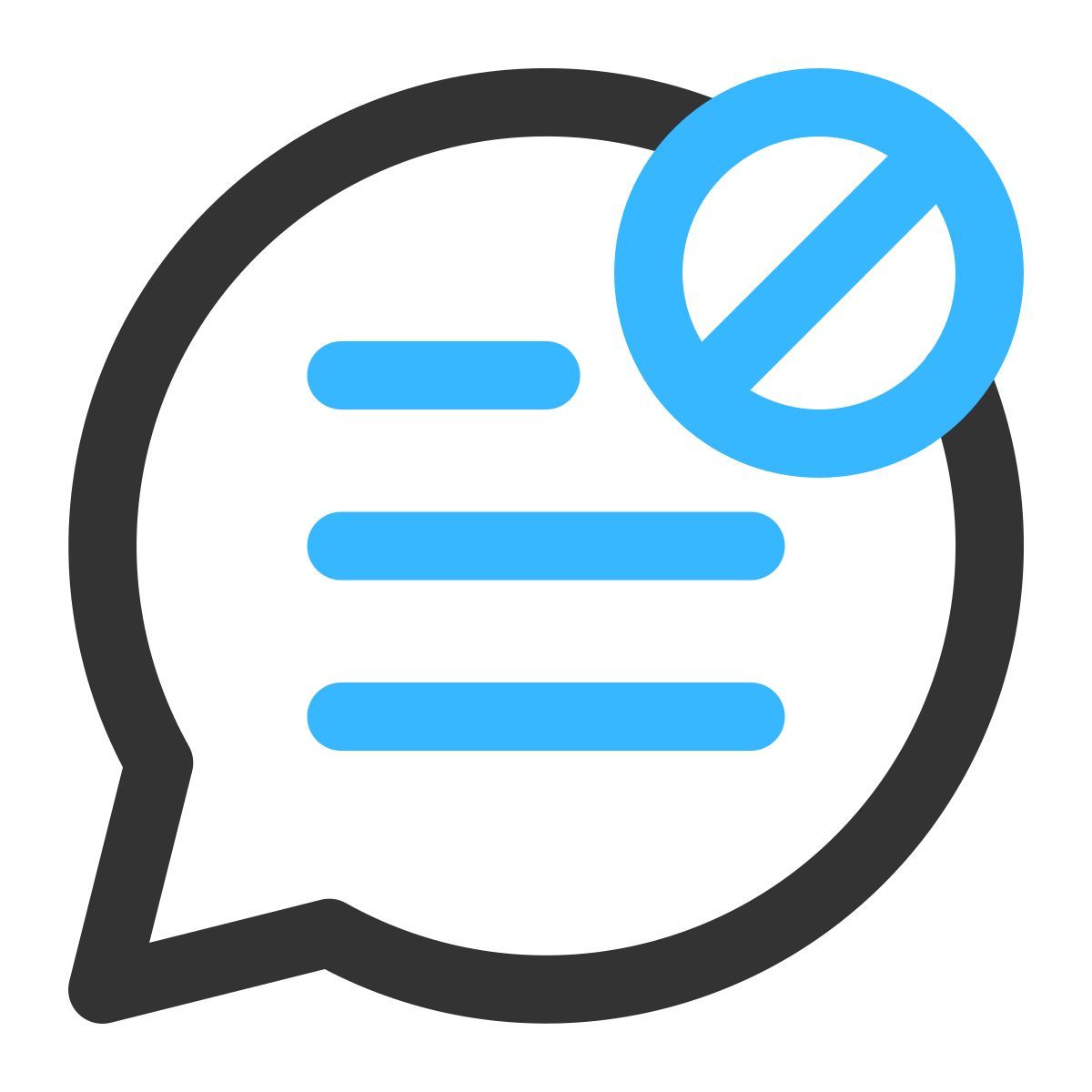 blocked chat icon