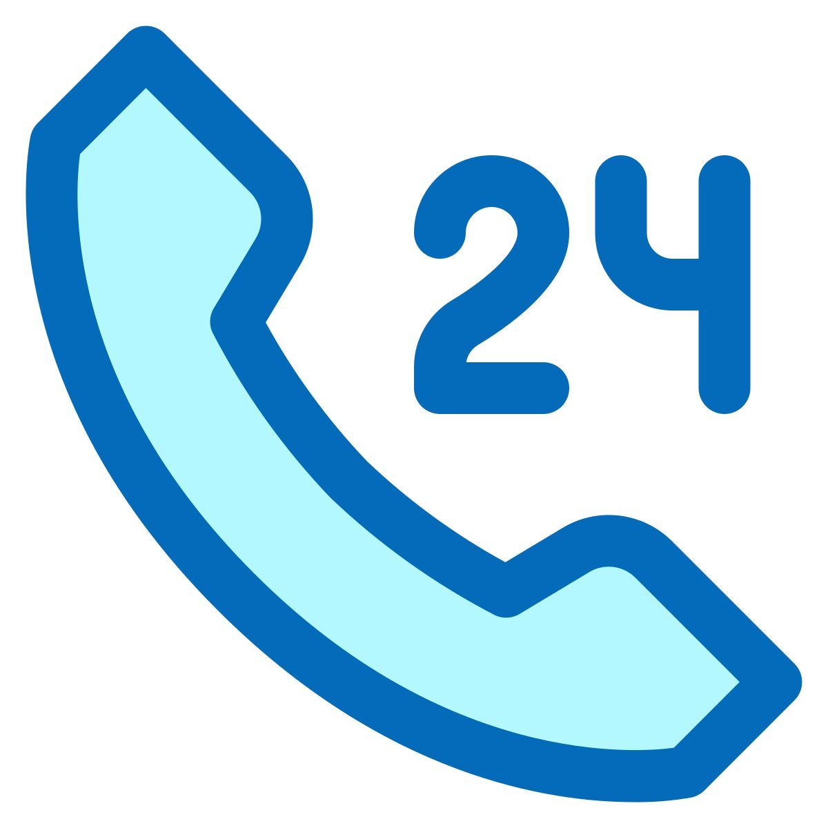 24/7 service icon