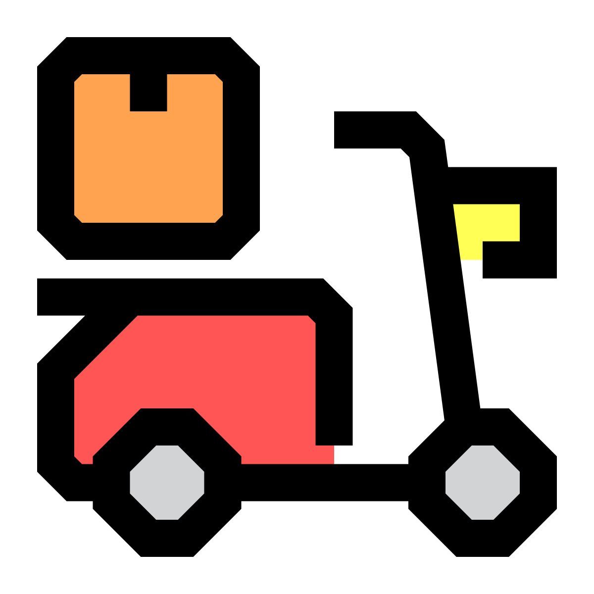 배달용 오토바이 icon