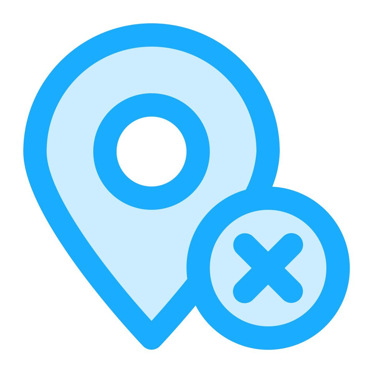 Supprimer l'épingle de localisation icon