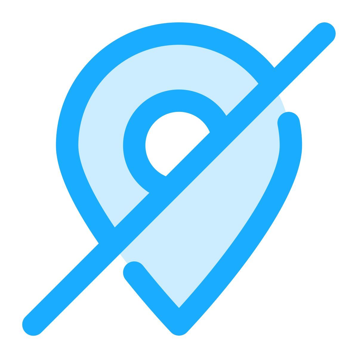 ocultar localização icon