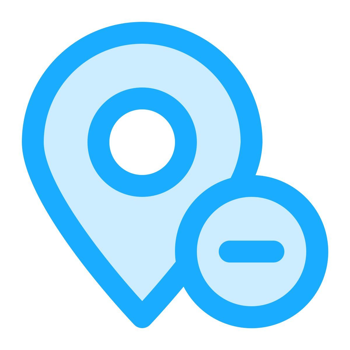 supprimer l'épingle de localisation icon