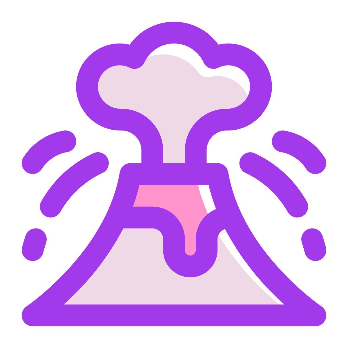 volcano eruption icon