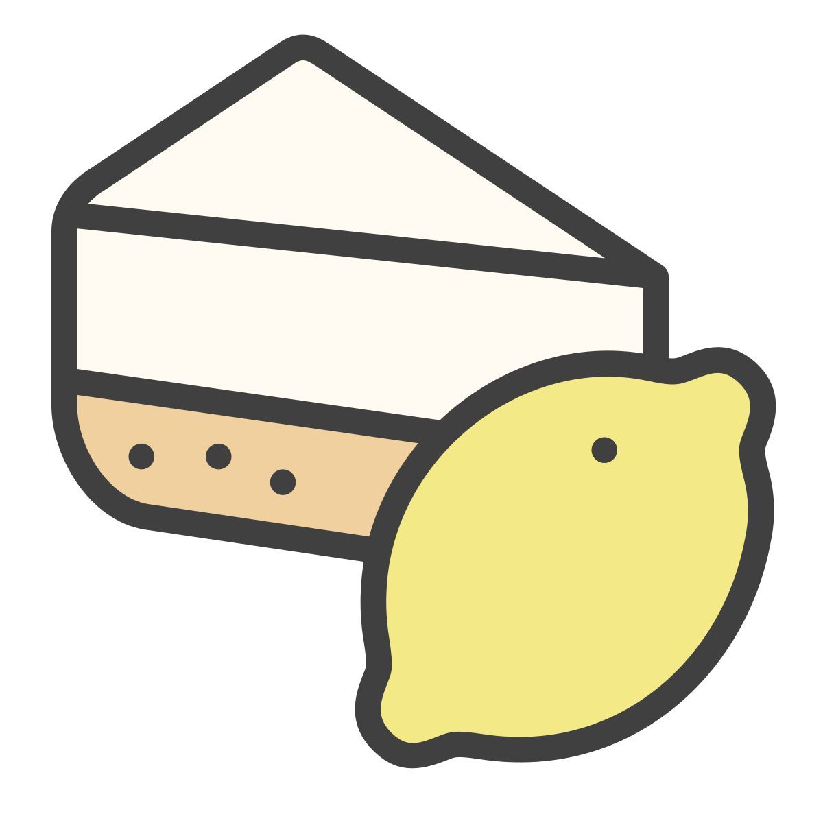 lemon cake icon