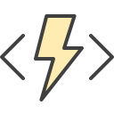 external Voltage-iiot-colored-outline-lafs icon
