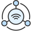 external Wireless-iiot-colored-outline-lafs icon