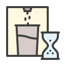 external wait-self-service-coffee-kiosk-colored-outline-lafs icon