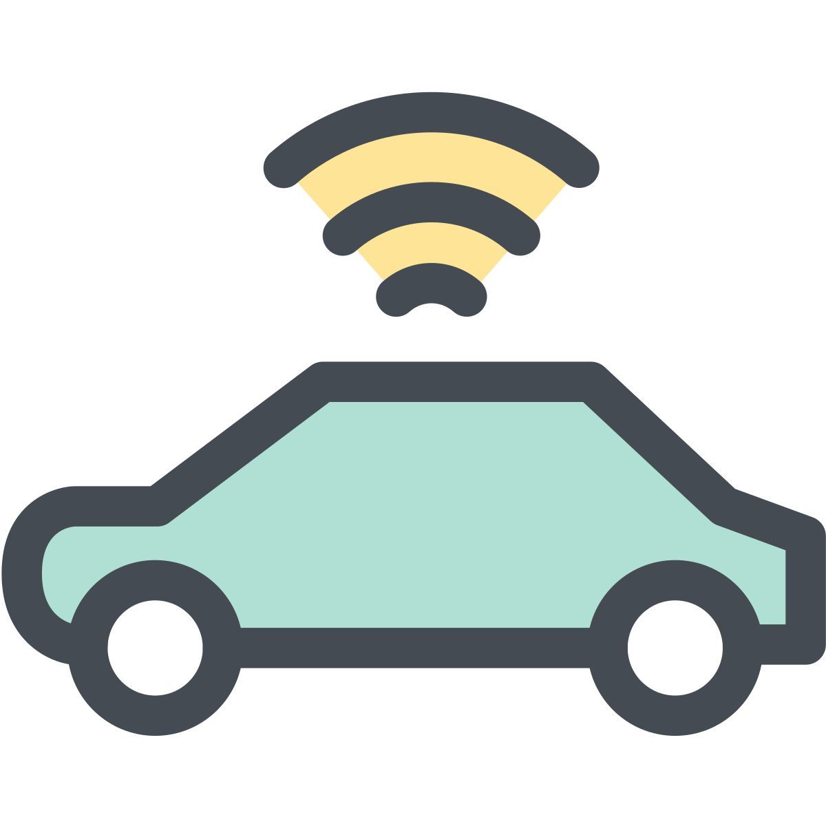 autonomous car icon