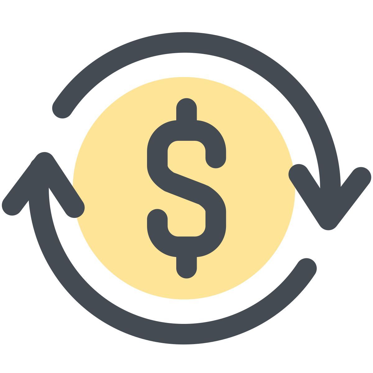 currency circulation icon