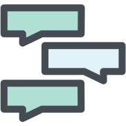 external chat-communication-colors-colours-bomsymbols--4 icon