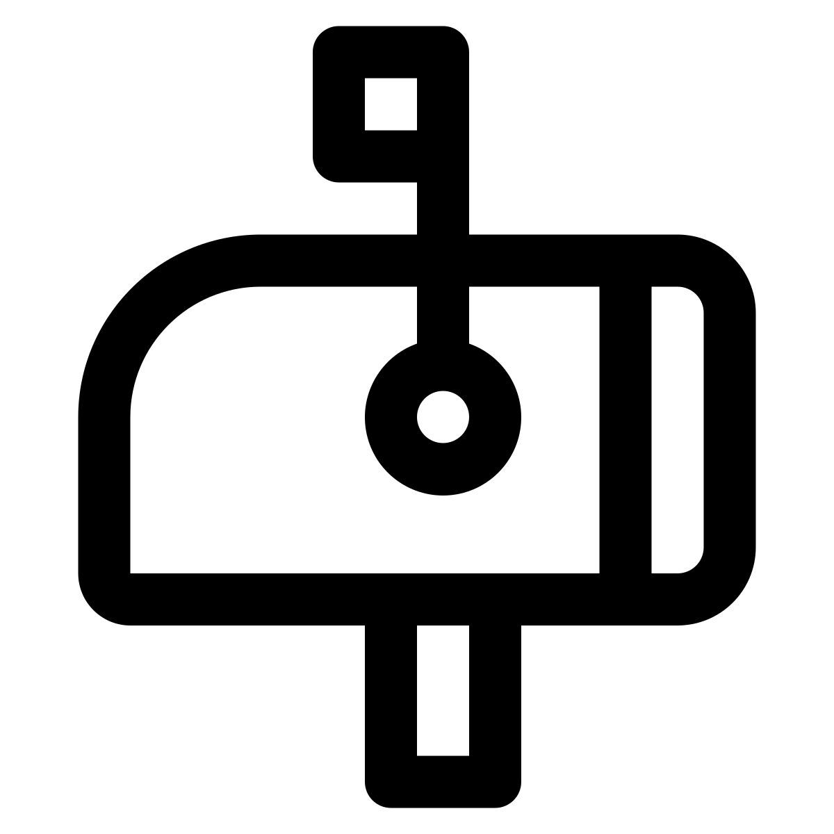 boîte aux lettres fermée pleine icon