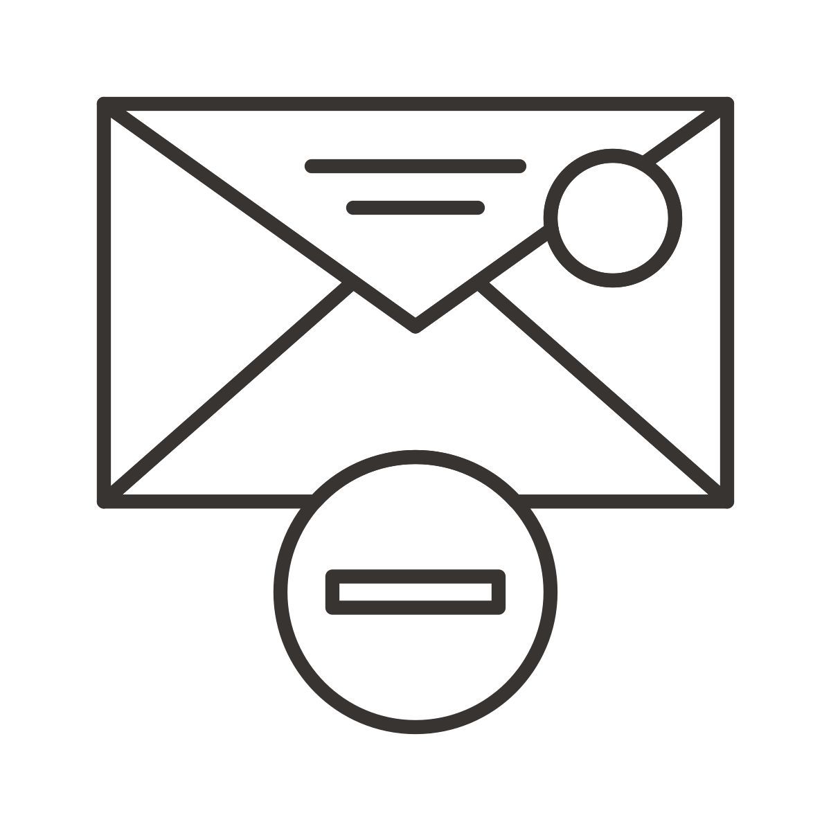 delete mail icon