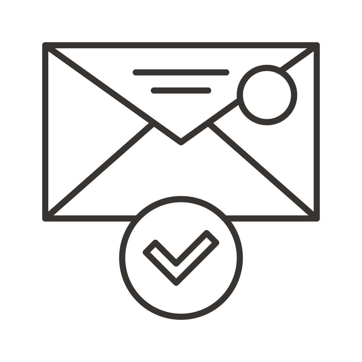 checked mail icon