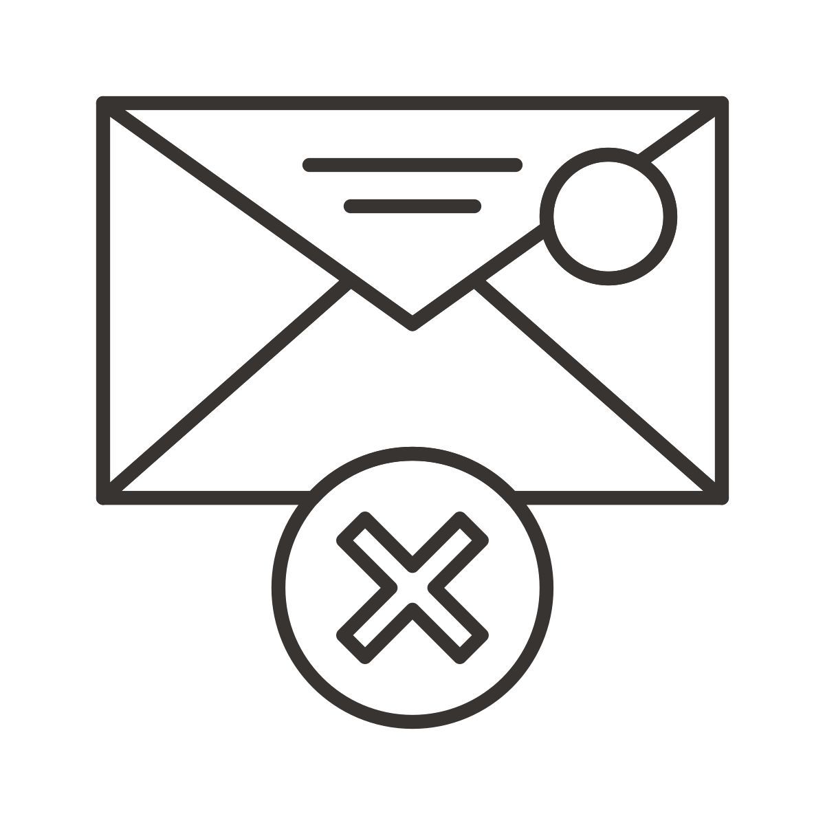 delete mail icon