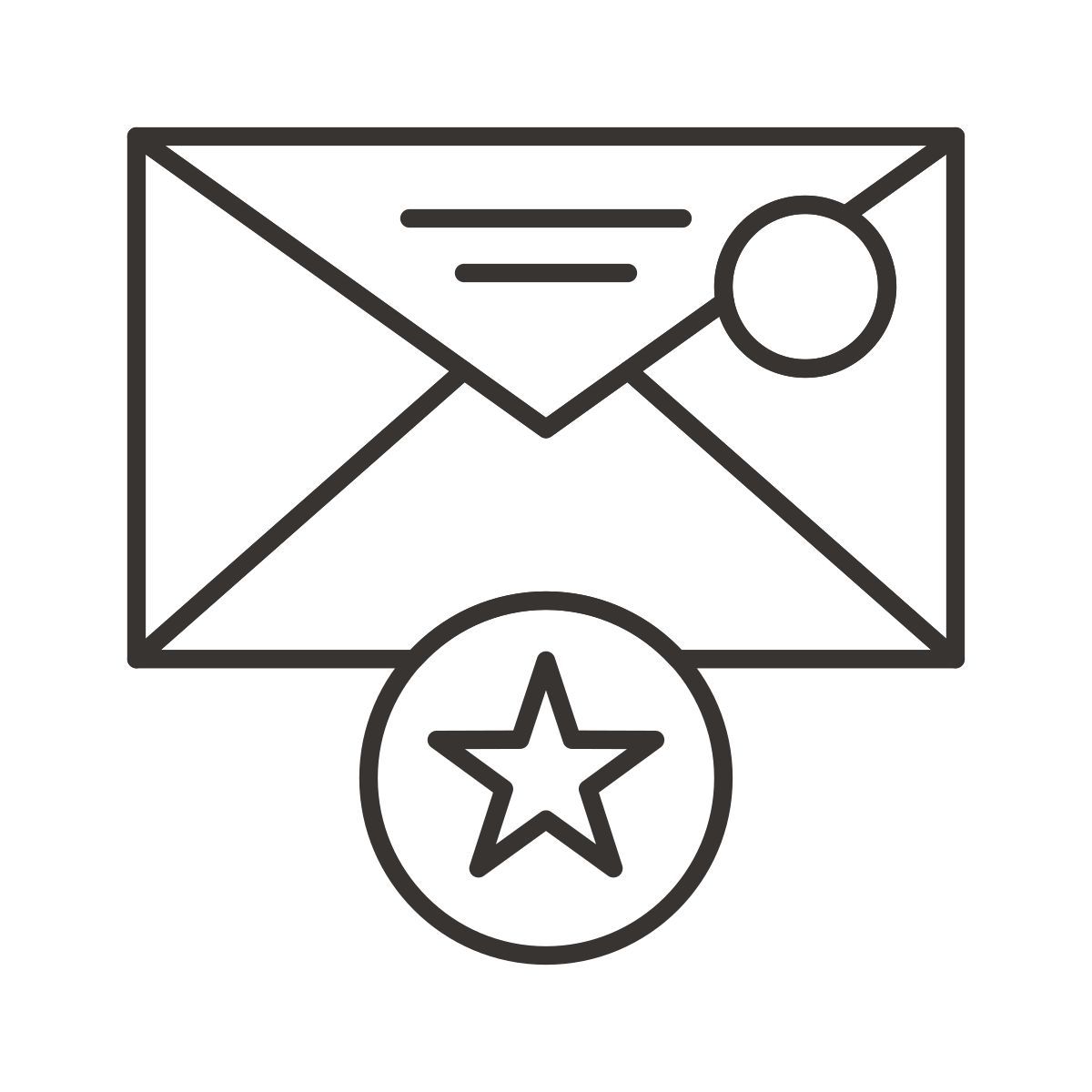 favorite mail icon