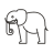 external elephant-animals-edtim-outline-edtim icon