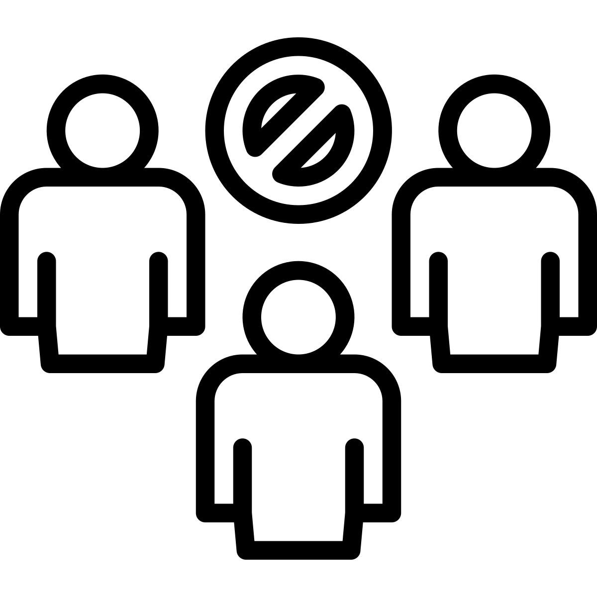 evite multidões icon