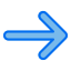 external arrow-arrows-creatype-blue-field-colourcreatype-5 icon