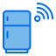 external refrigerator-internet-of-things-creatype-blue-field-colourcreatype icon